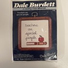 2 Vtg 1985 Dale Burdett Cross Stitch Kits - Teachers Are Special & Bear Hugs — photo 3