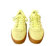 Adidas Court VL Bold Suede Lucid Lemon Ice Yellow Women's 6.5 Sneakers JI784