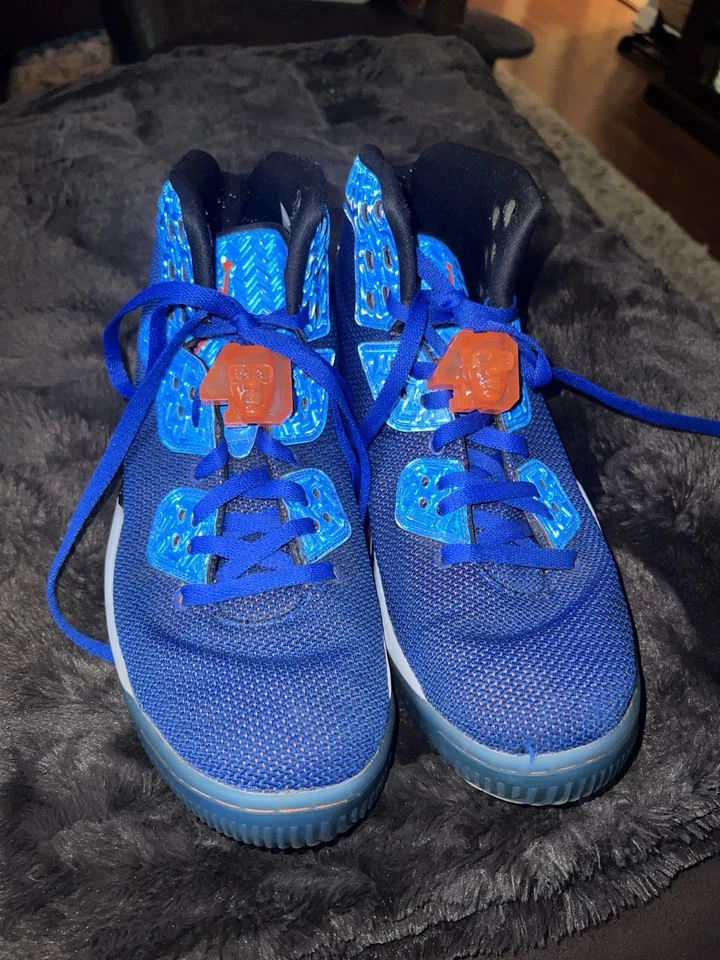 Zapatillas Nike Air Jordan Spike Forty Pe Para Hombre Talla 12 Azul Corbata Parte Superior Alta 807541-405 Foto 2 de 4