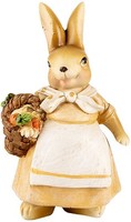 Clayre & Eef 6PR5235 Deko Kaninchen Braun Beige 7X6X13 Cm Landhausstil