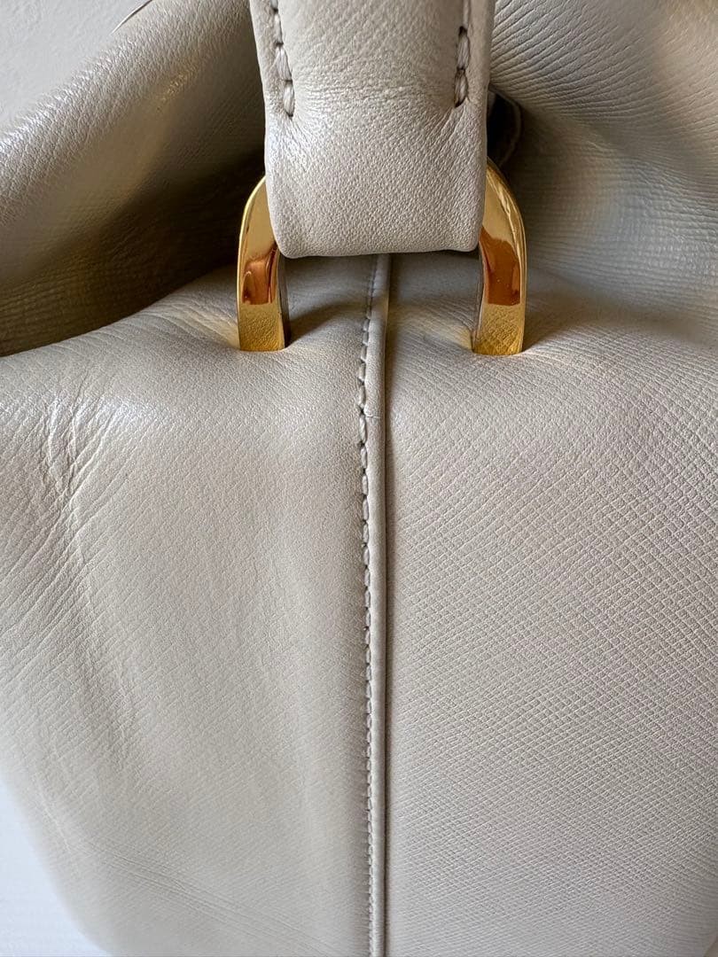 Givenchy leather band vintage bag beige used thumbnail 11