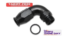 Vibrant 29905, One Black Aluminum 90 Degree High Flow Swiv El Hose End Fitting -