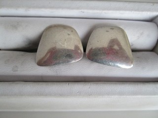 R.H. PEARSON STERLING SILVER MODERNIST CUFFLINKS