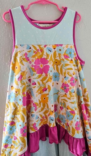 Matilda Jane Fun in the Sun Dress Girls EUC Brilliant Daydream Size 10 - Picture 2 of 6