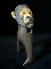 "STANDING MONKEY" NUTCRACKER  2-Tone Swiss Black Forest ANTIQUE c.1920 Rare