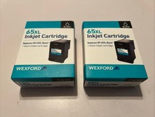 2 Boxes, Wexford Black Ink 65 XL Inkjet Cartridge Replaces HP64-Factory Sealed-