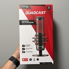 HyperX QuadCast Red LED USB Cardioid Microphone - Black