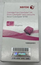 Genuine Xerox 108R991 108R00991 ColorQube 8700 Ink Stick, Magenta, OEM
