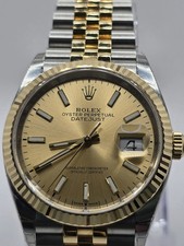 2021 Rolex Datejust 36 126233 Champagne Index Dial on Jubilee Complete