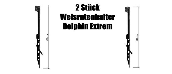 2 StüCk Wels RutenstäNder Waller Rutenhalter Extreme 100Cm Brandungsrutenhalter-image