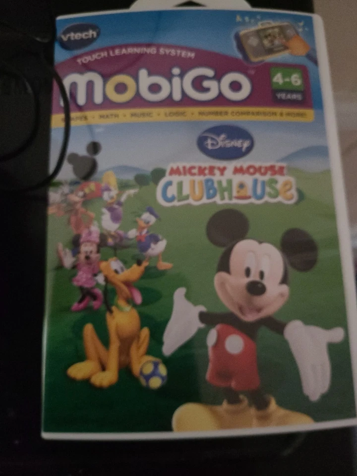  Vtech Mobigo Touch Learning System Blue/Yellow with 2 Games Reqd Discription  - Image 3 of 4