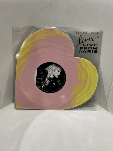 Taylor Swift Lover (Live From Paris) Heart Shaped Vinyl - NEW SEALED