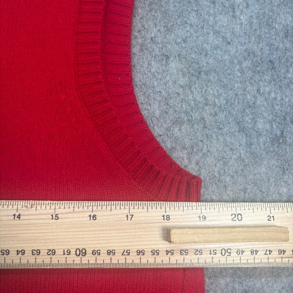 Seasalt Vest Womens Size UK 20 Red Merino Wool Nylon East View Knitted Regular - Image 2 of 4