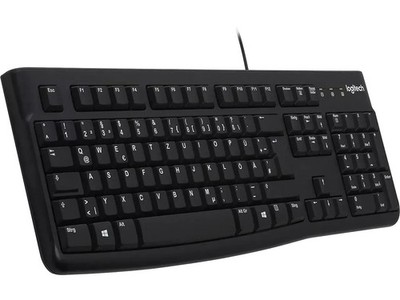 LOGITECH K120 TASTATUR  QWERTZ - 920-002516 - USB KEYBOARD SCHWARZ KABEL  MwSt