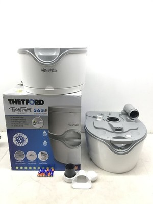 Thetford 92306 Porta Potti 565E (Elektric) Tragbare Toilette, Weiss-Grau