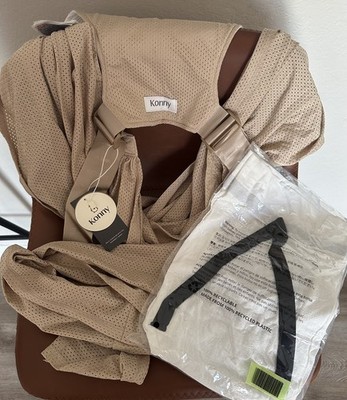 Konny FLEX Baby Carrier Airmesh   Cream   Lightweight Breathable Wrap Style