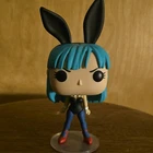 Funko Pop! Animation Bulma Bunny Dragon Ball Vinyl Figure Blue Hair Black Outfit