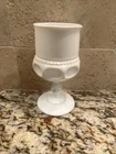 (1) Colony Color Crown Milk Glass 5 3/4 In Water Goblet Kings Crown Stem