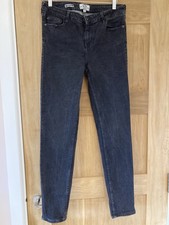 Fat Face Women's Super Skinny Black Jeans Size 14R