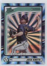 2024 Panini Donruss Rated Prospects Carolina Blue Laser 249/249 Josh Knoth 0zb7