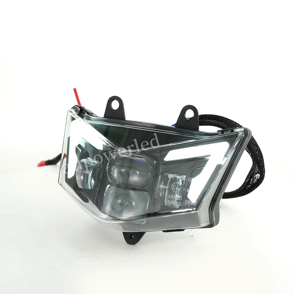 E24 LED Headlight For Kawasaki KX KLR KLX 125 140 250 300 450 250S 2009-2019 - Image 3 of 4