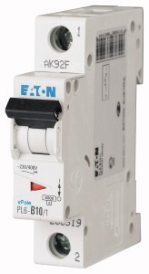 PL6-D10/1 OVERCURRENT CIRCUIT BREAKER D 10A 1P 1M 6KA 286543