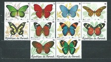 Burundi - Courrier Yvert 890/99 ** Mnh Faune Papillons
