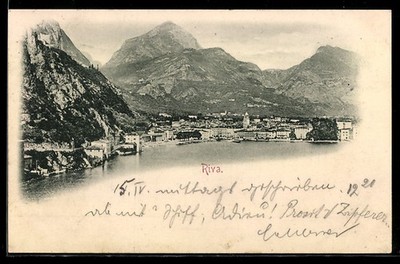 Riva, Panorama, Ansichtskarte 1898 