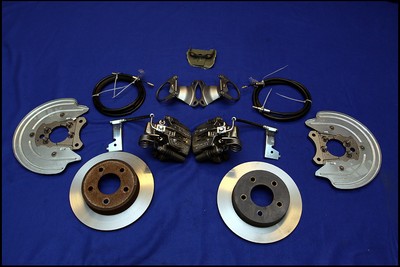 79 93 Fox Length Mustang 5 Lug Rear Disc Brake Conversion Kit New Moser 28 Axles Ebay