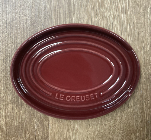 "Rhone" 6,5" Oval Löffel Rest Le Creuset Neu mit Etikett *2. Wahl* Steinzeug Burgund