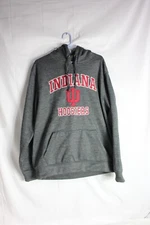 Indiana Hoosiers Men's Colosseum Gray Size XL Hoodie Heavy