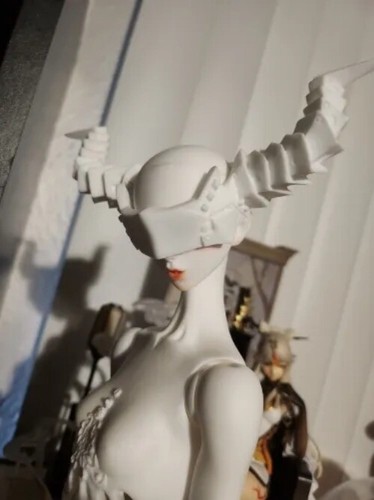Muñeca BJD de resina 1/3 pájaro mecánico sin cara hágalo usted mismo juguete piernas humanas rosa piel normal - Imagen 4 de 5
