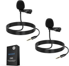 2-Pack Lavalier Microphone Compatible with DJI MIC 2, RODE Wireless Go ll, 3....