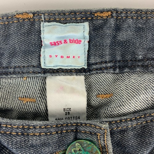 Sass and Bide Sydney Grey Skinny Tapered Jeans Size 25 Zip Cuff Gray Style - 第 7/9 張圖片