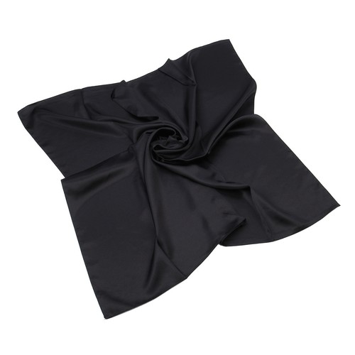 Elegant Large Silk Feel Solid Color Satin Square Scarf Wrap 35" - Diff Colors - Picture 2 of 25