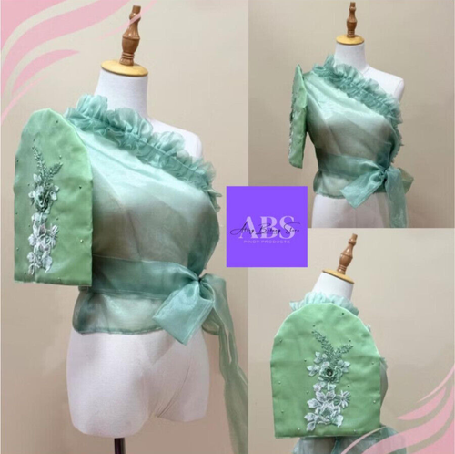 Modern Filipiniana Top One Sided (FREEESIZE) Fits Extra Small-2XL - Picture 17 of 24
