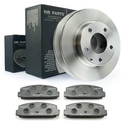 Bremsscheiben + Bremsbeläge hinten 261mm voll für Mazda 626 V GF GW Premacy CP