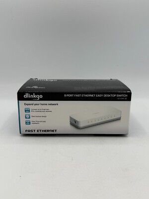 D-Link GO-SW-8E/E 8-Port Fast Ethernet Easy Desktop Switch | NEU & OVP