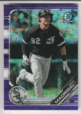 Nick Madrigal 2019 Bowman Chrome Baseball Purple Shimmer Refractor White Sox