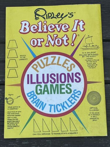 1979 Vintage RIPLEY'S Believe It Or Not Activity Puzzle