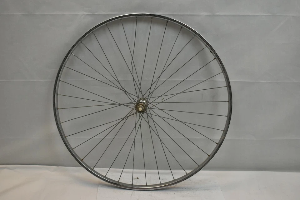 Rigida Chrolux 27" Vintage Front Road Wheel OLW96 17mm 36S AV Silver US Shipping - Image 2 of 4
