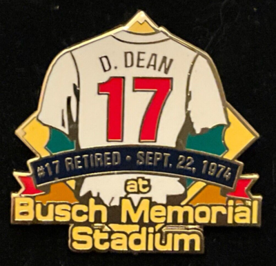 Dizzy Dean #17 Jersey Number Retirement Sept 22, 1974 Pin St Louis Cardinals