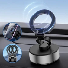 New Electric Vacuum Magnetic Suction Car Phone Mount 360° Rotation Holder US