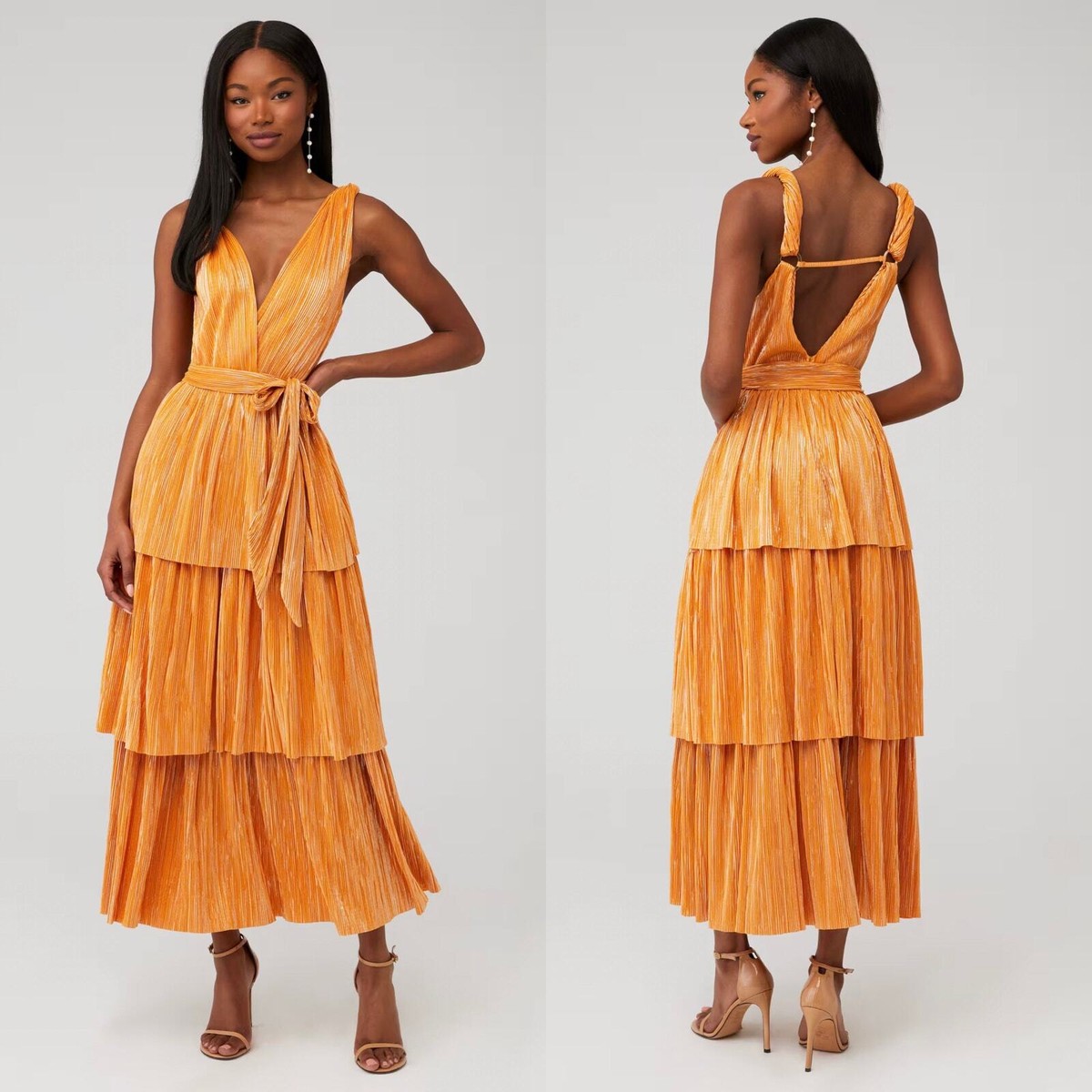 sabina musayev orange dress Sabina Musayev Luciana Knit Dress in Orange  , Size