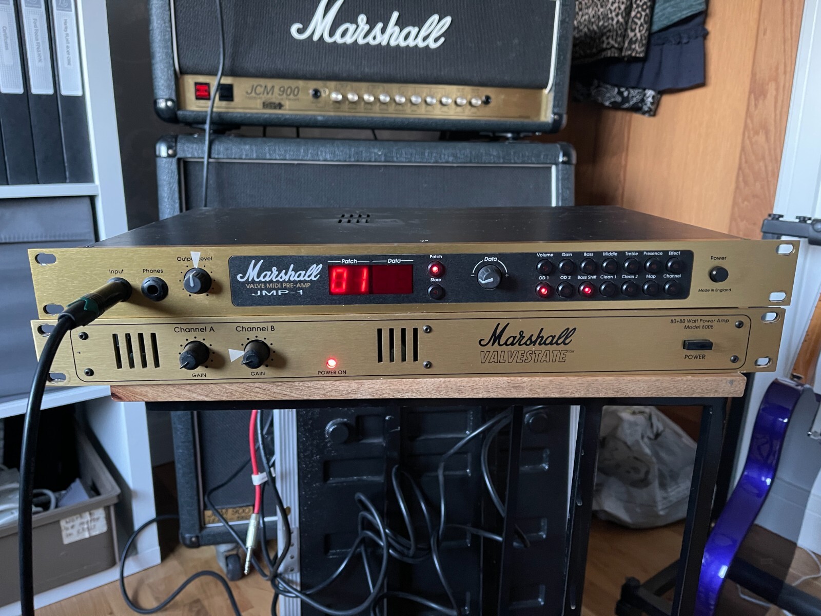 Marshall Valvestate 8008 Rack Mounted Power Amp Amplifier eBay