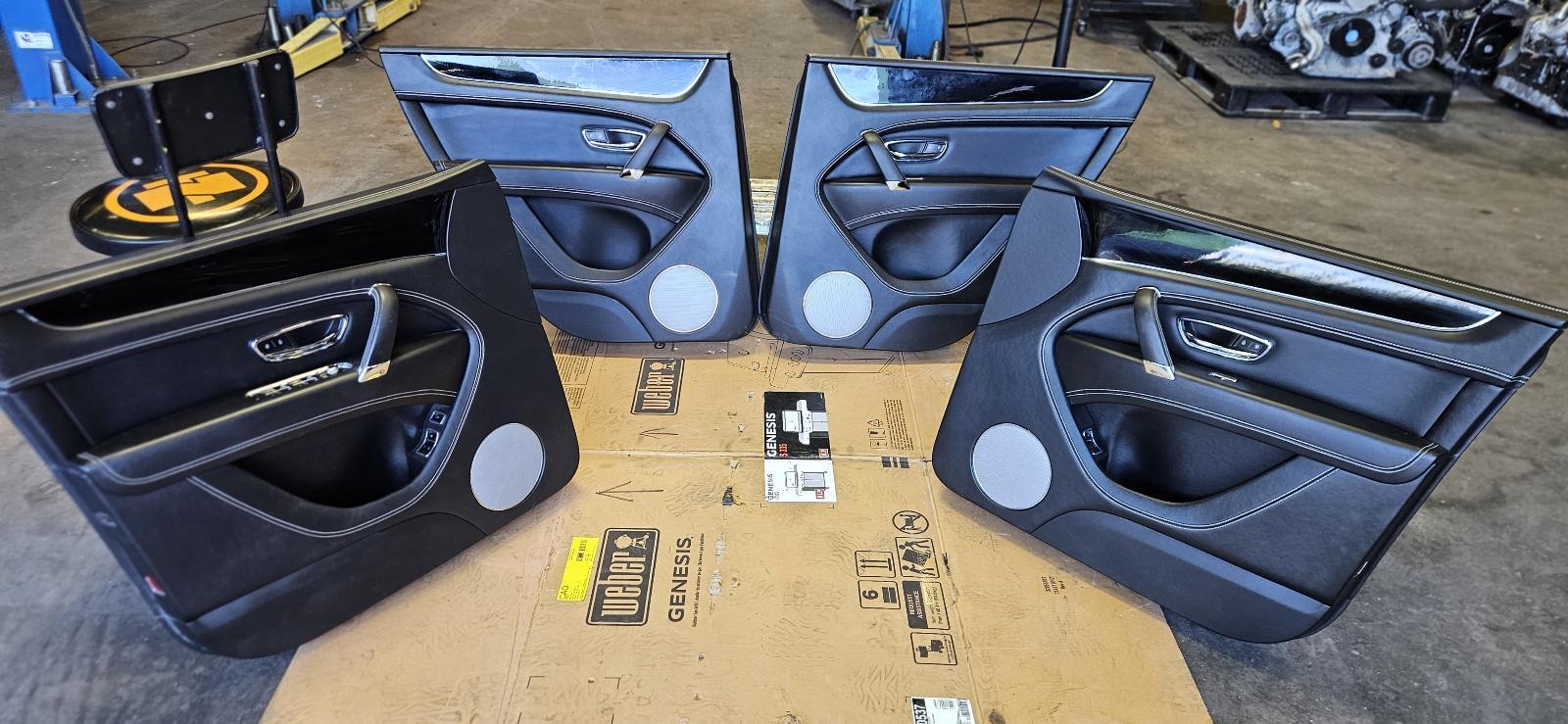 2019 Bentley Bentayga SET 4 Interior Door Trim Panels Cover  (38K Miles)
