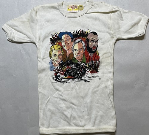 Vintage 1980’s The A-Team T-Shirt Toddler Size 2 Knit Cotton Little Leader RARE - Picture 2 of 11