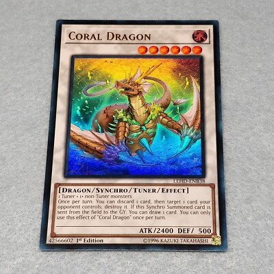 Yugioh Coral Dragon LEHD 1st Edition Ultra Rare Card NM | eBay Yugioh Coral Dragon LEHD 1st Edition Ultra Rare Card NM | eBay