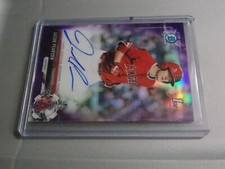 JACOB PEARSON 2017 BOWMAN DRAFT CHROME 1ST AUTO PURPLE REFRACTOR /250 (A)