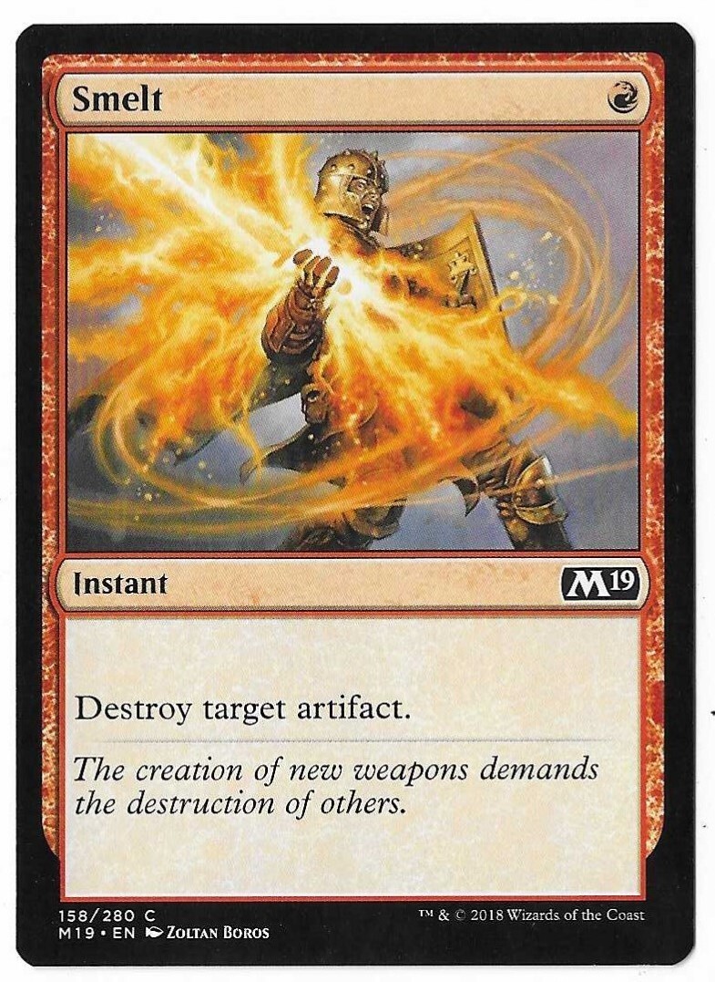 MTG Smelt Core Set 2019 (M19) Common Magic the Gathering Card #158